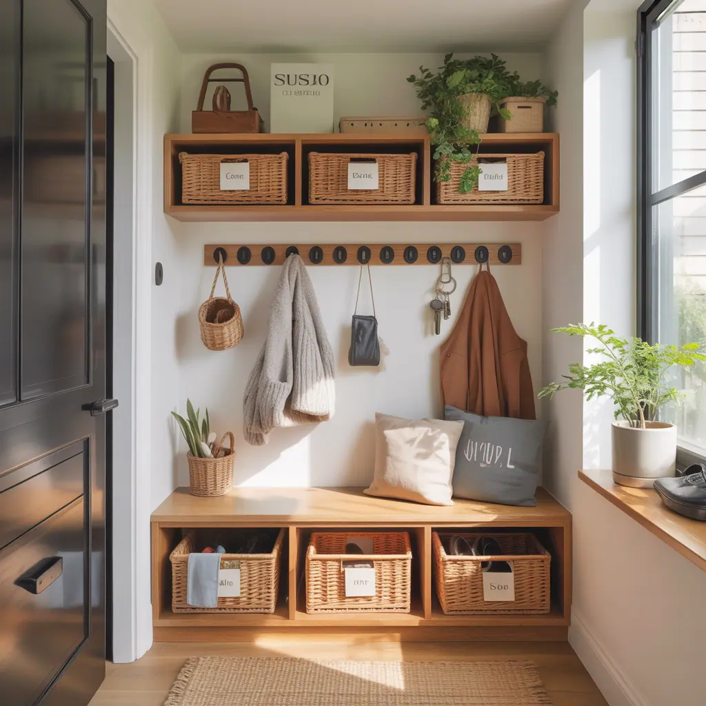 ideas for small entryway storage