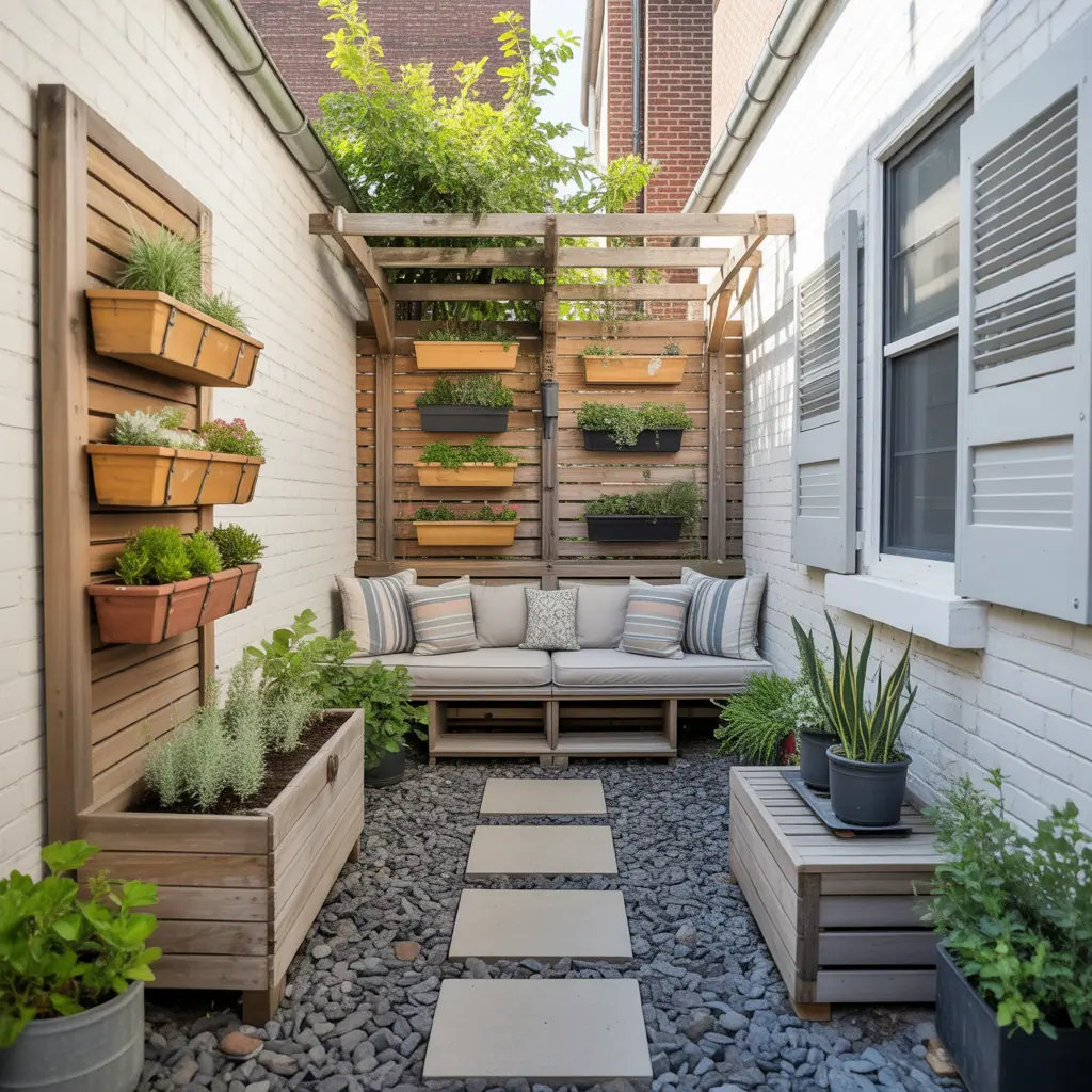 ideas for small narrow side yard