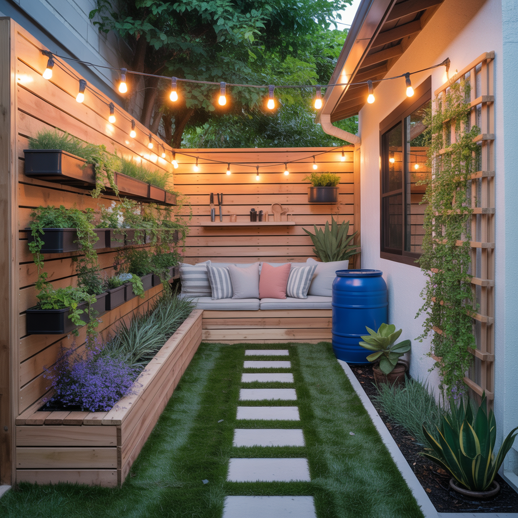 ideas for small narrow side yard