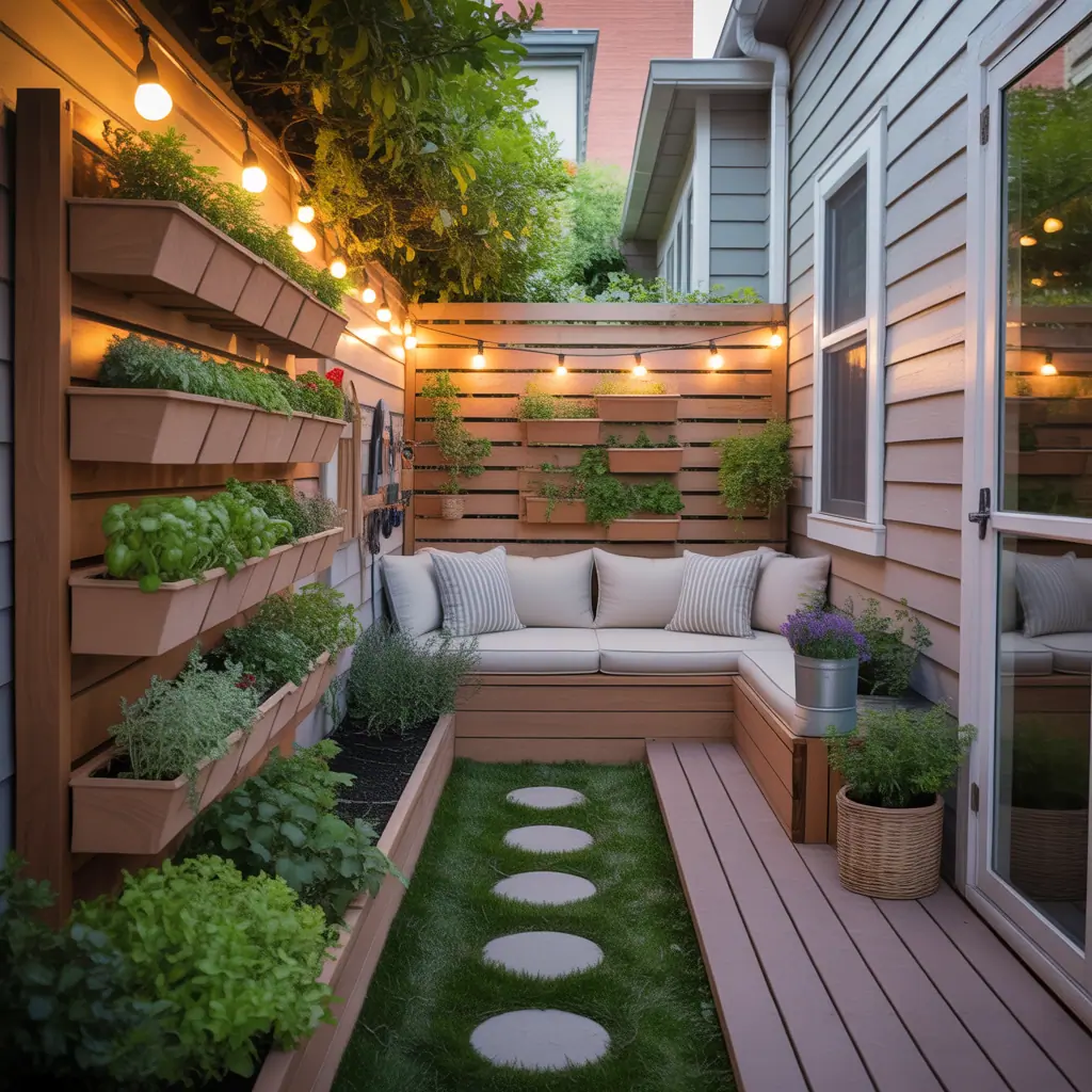 ideas for small narrow side yard