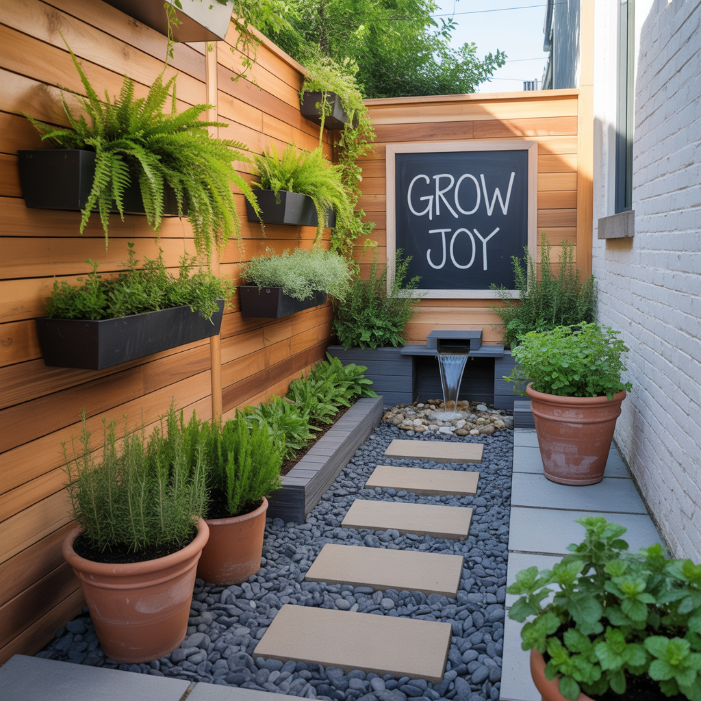 ideas for small narrow side yard