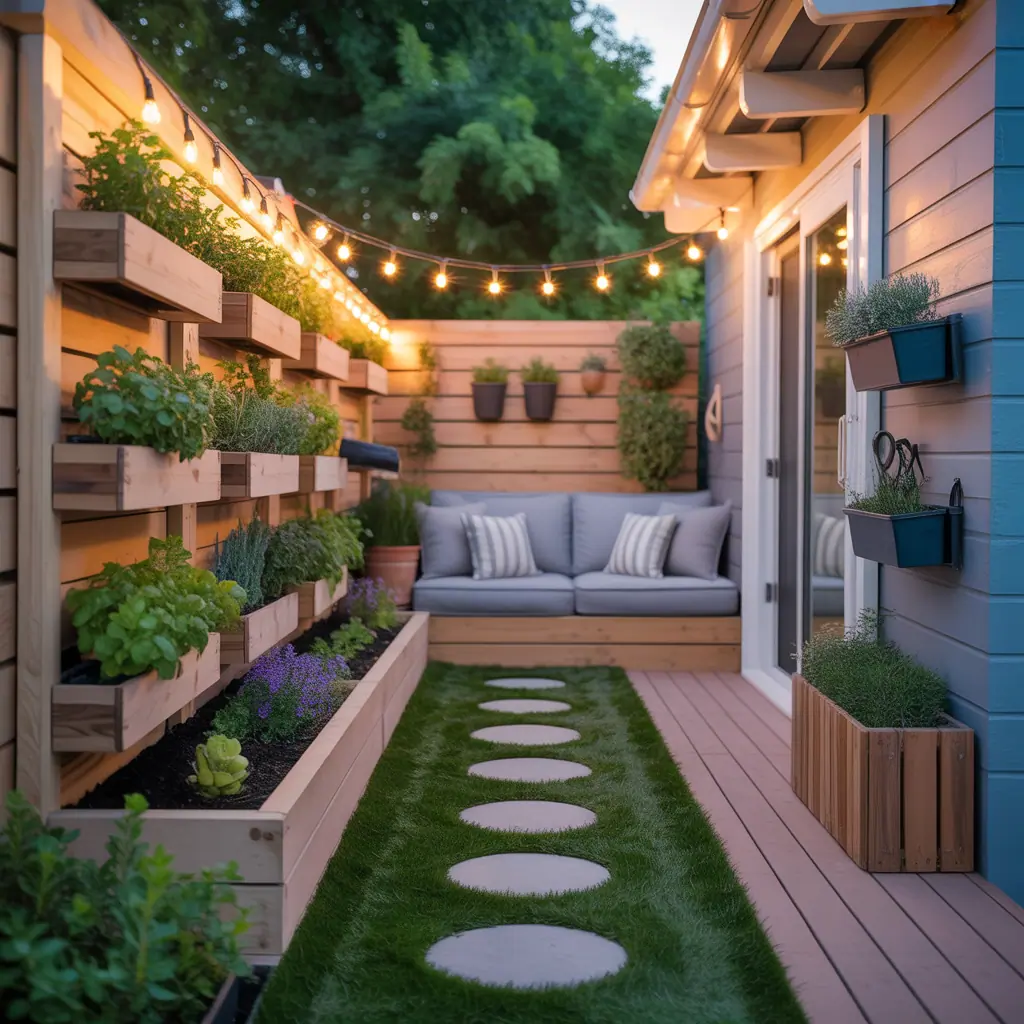 ideas for small narrow side yard