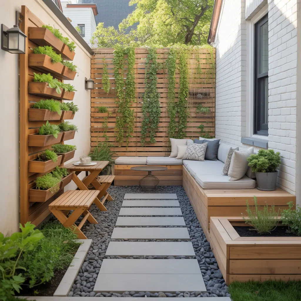 ideas for small narrow side yard