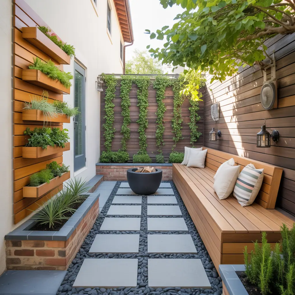 ideas for small narrow side yard