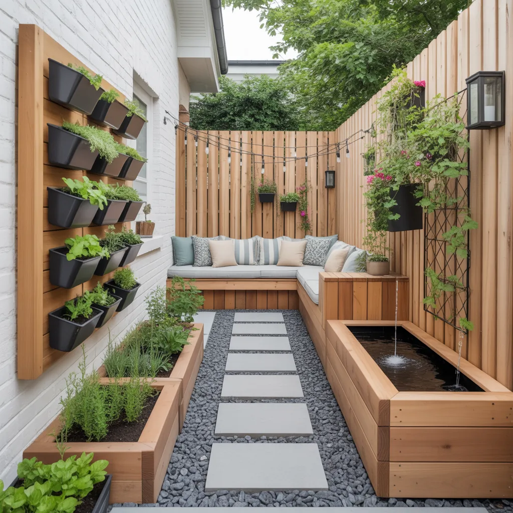 ideas for small narrow side yard