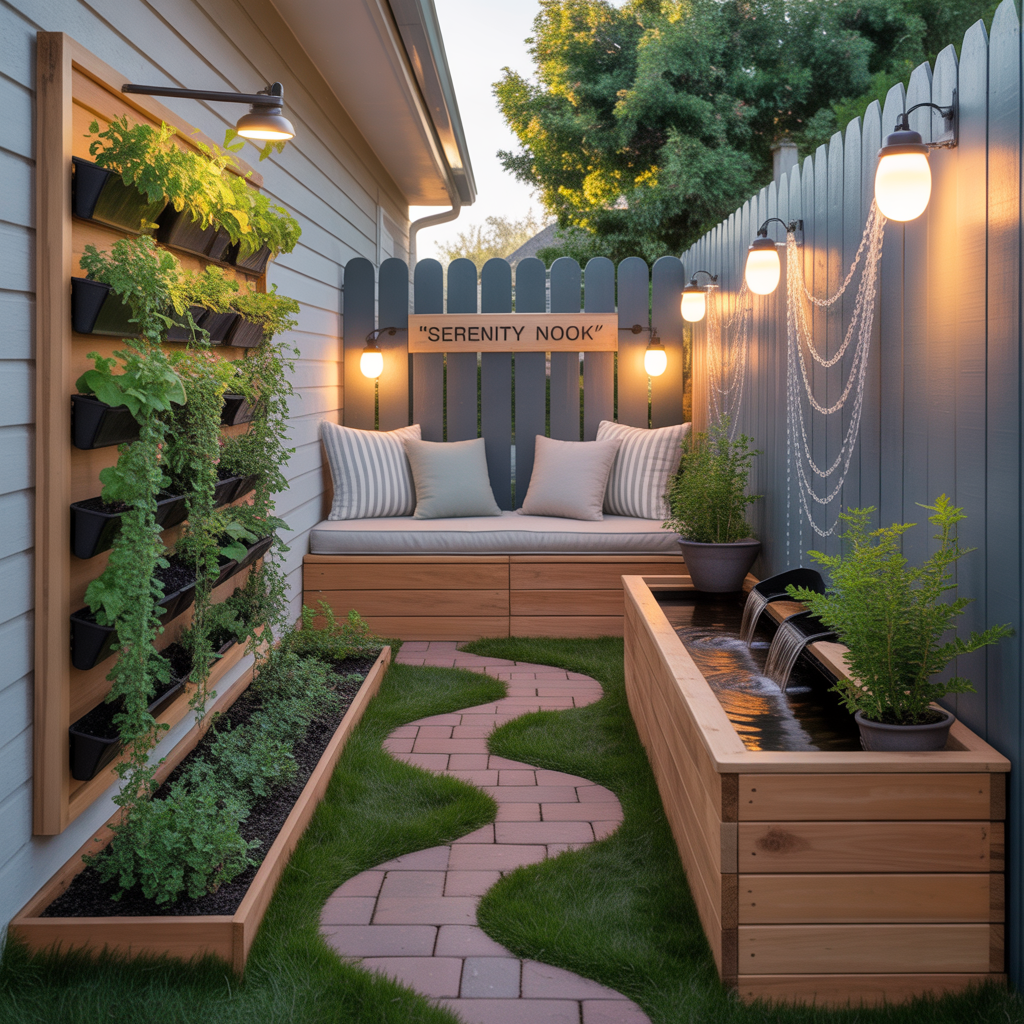 ideas for small narrow side yard