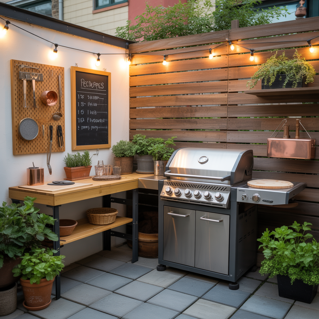 ideas for small patio grill