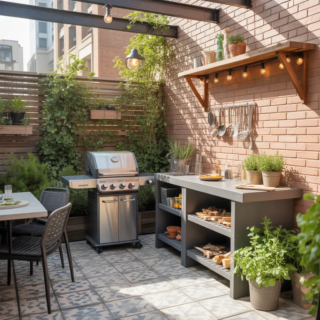 ideas for small patio grill