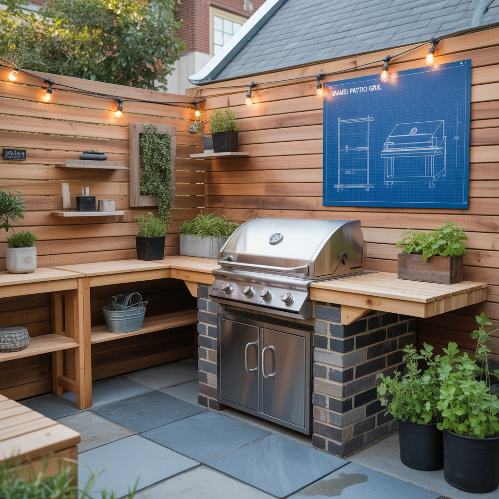 ideas for small patio grill