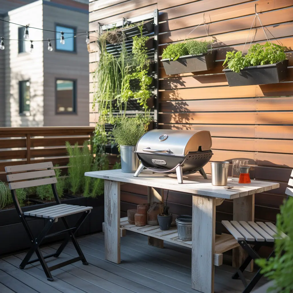 ideas for small patio grill