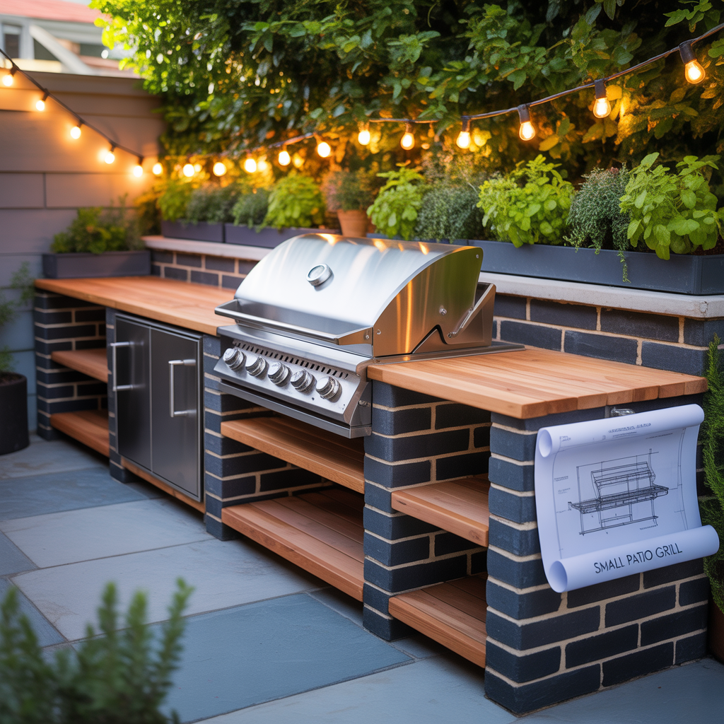 ideas for small patio grill