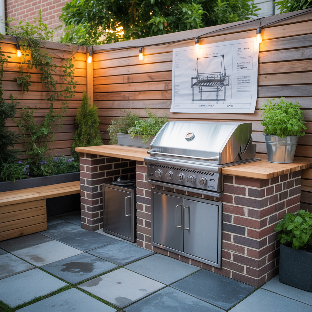 ideas for small patio grill