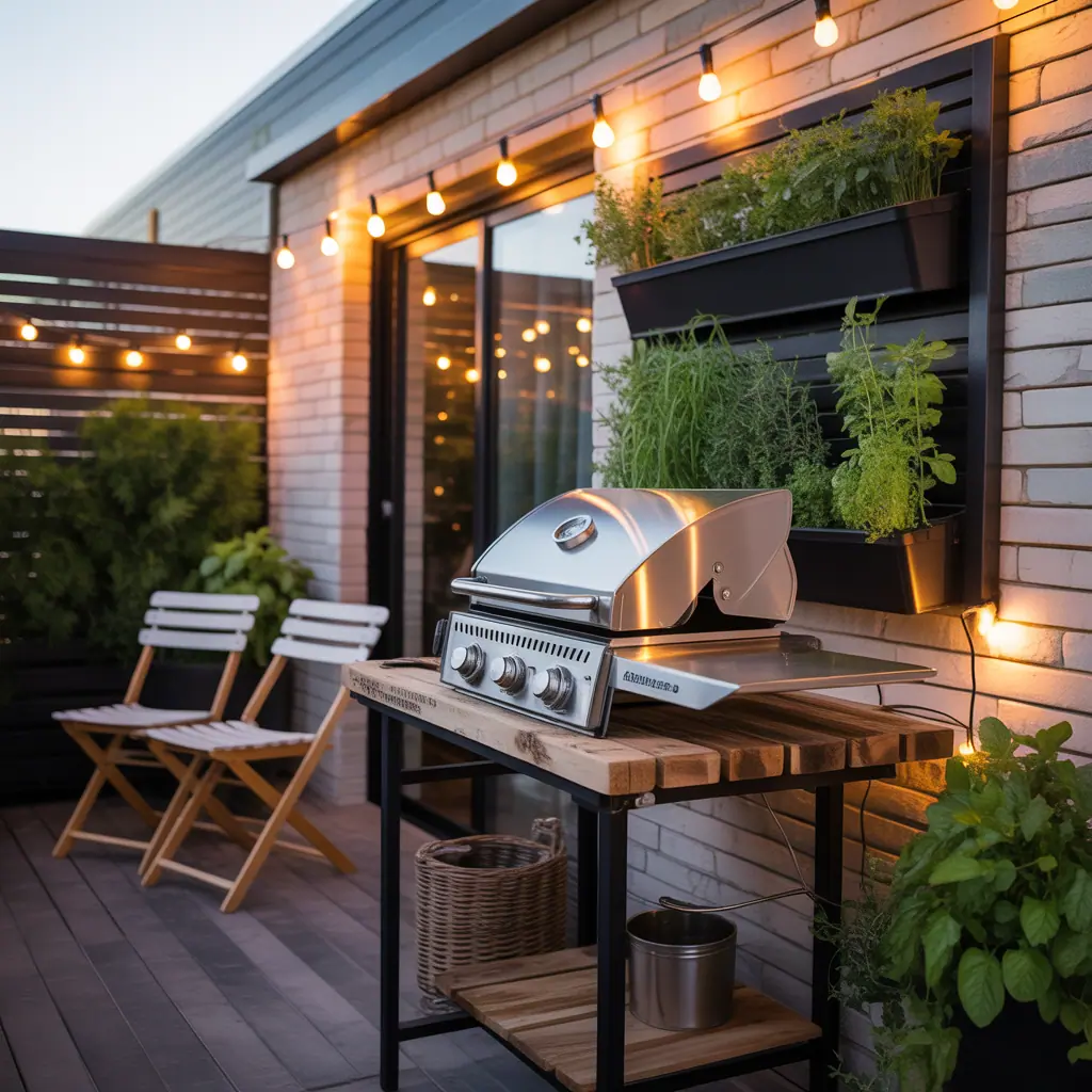 ideas for small patio grill