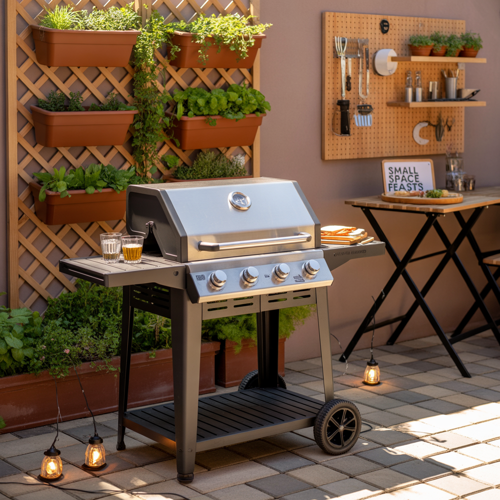 ideas for small patio grill