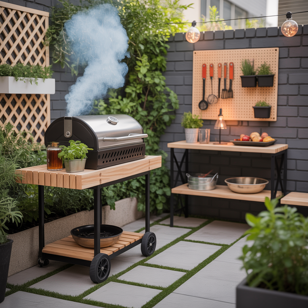 ideas for small patio grill