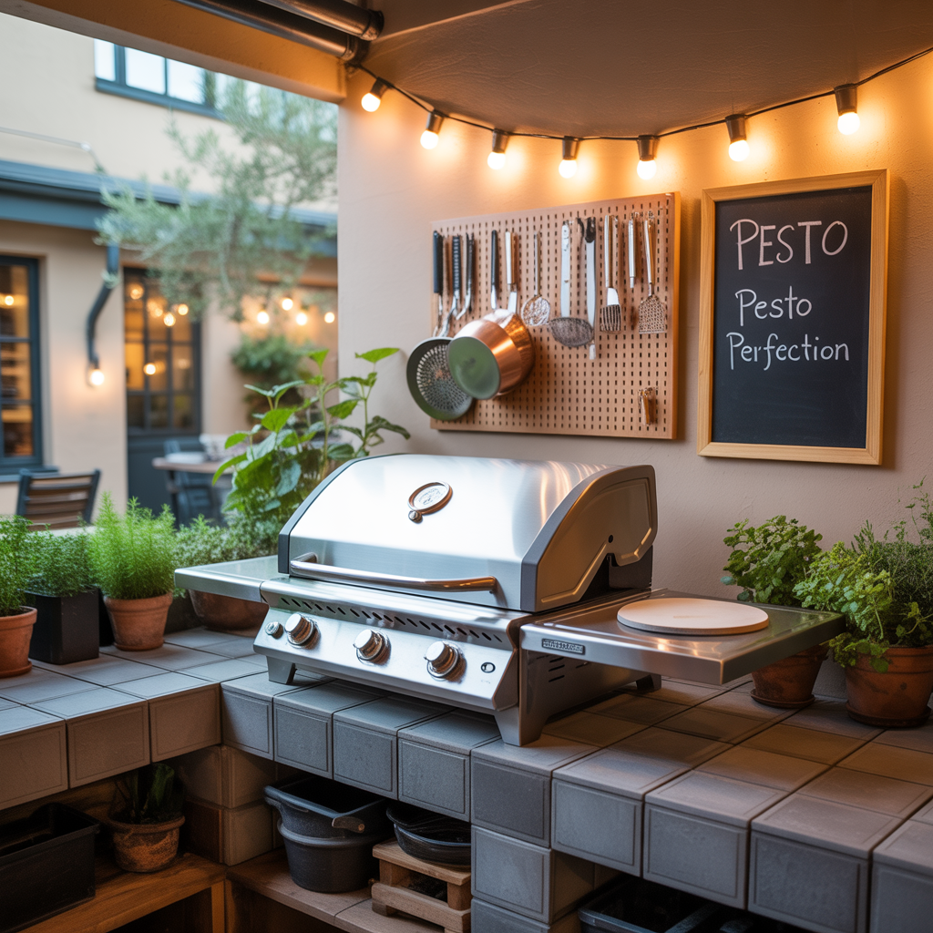 ideas for small patio grill