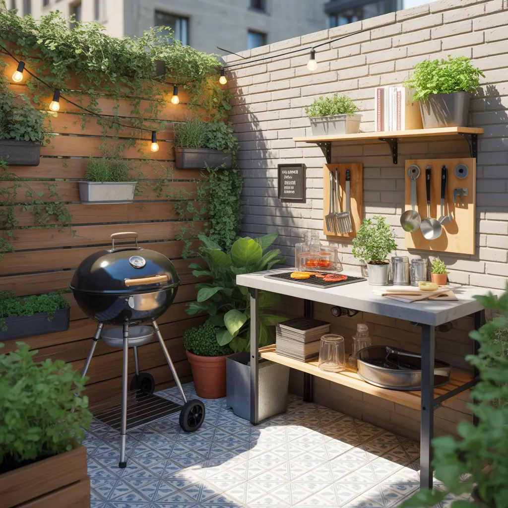 ideas for small patio grill