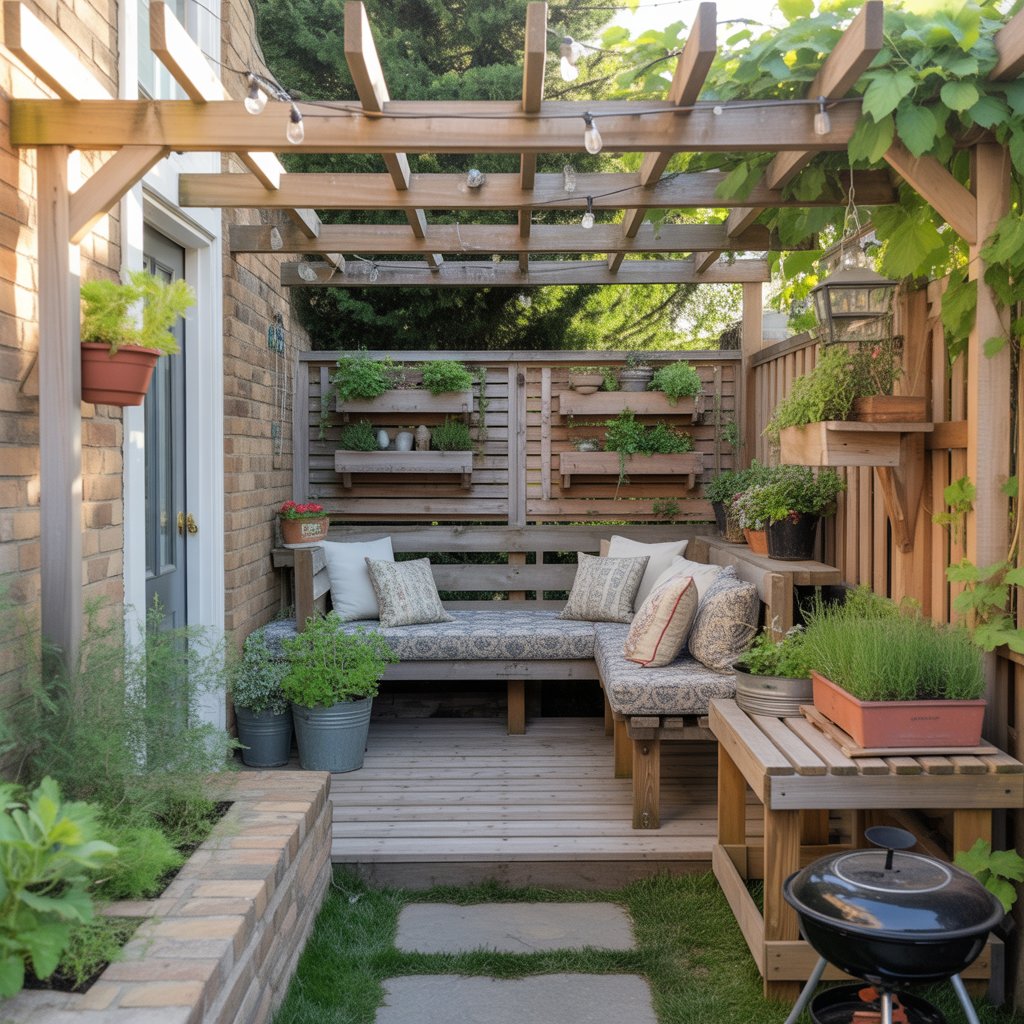 ideas for small patio pergola