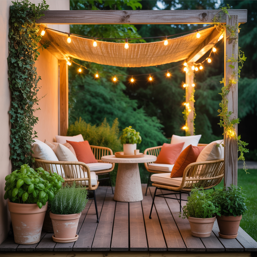ideas for small patio pergola