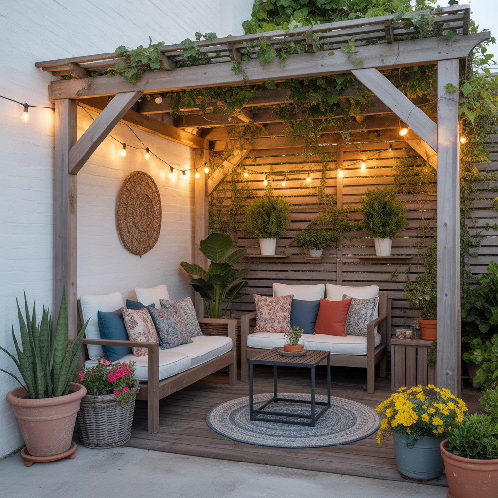 ideas for small patio pergola
