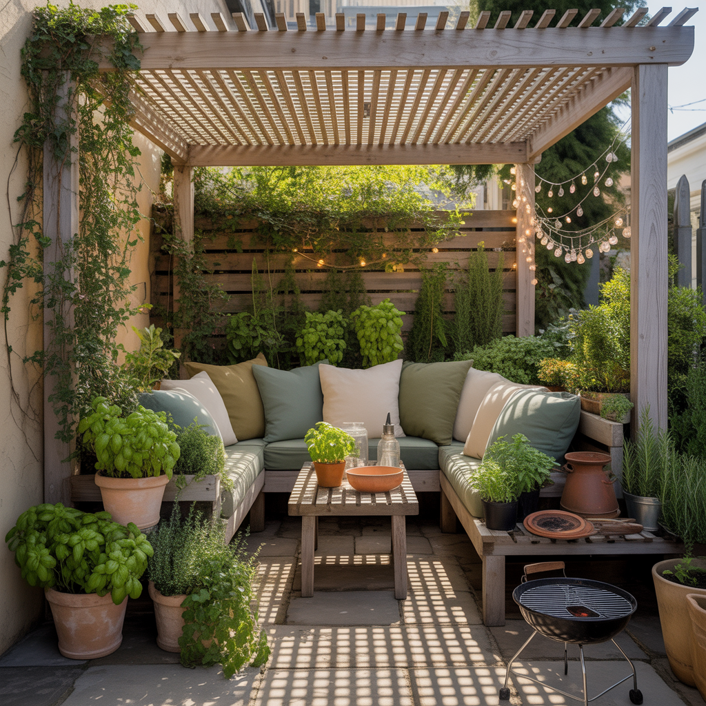 ideas for small patio pergola