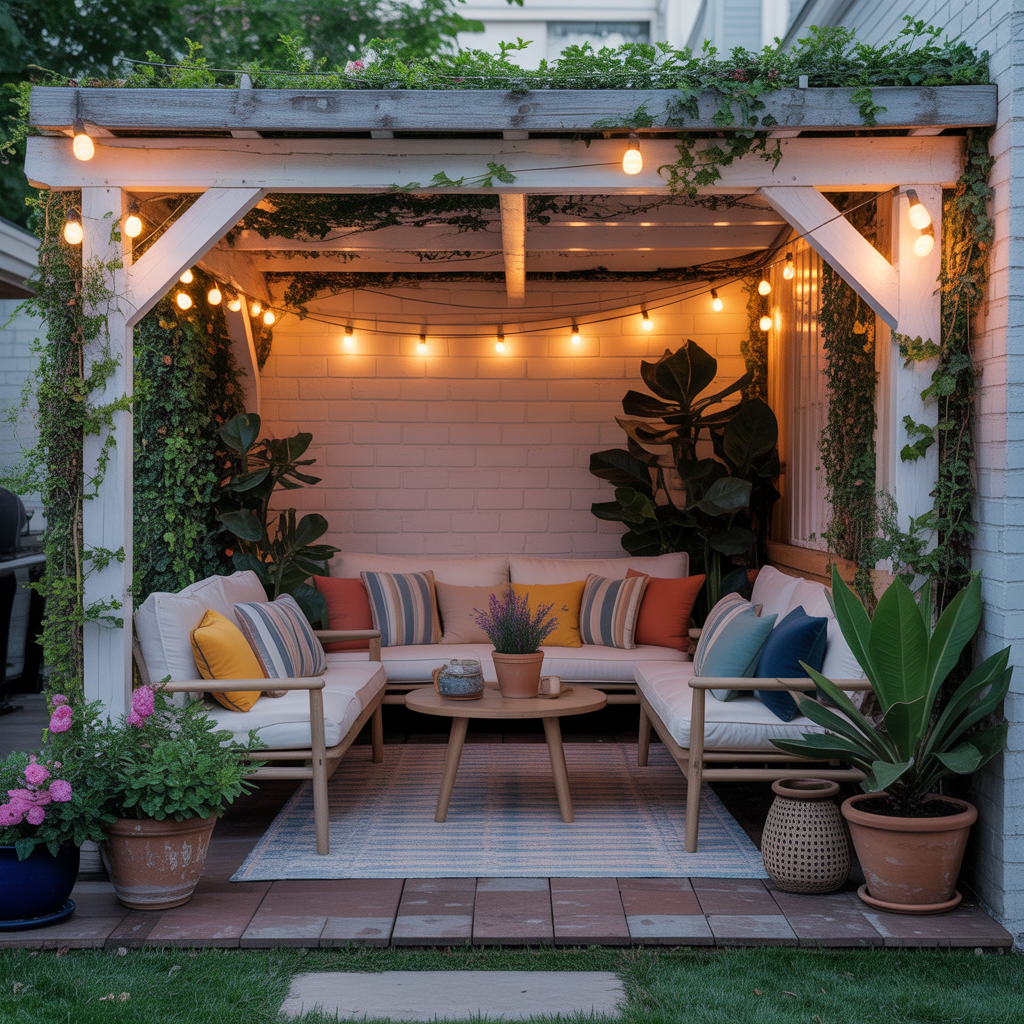 ideas for small patio pergola