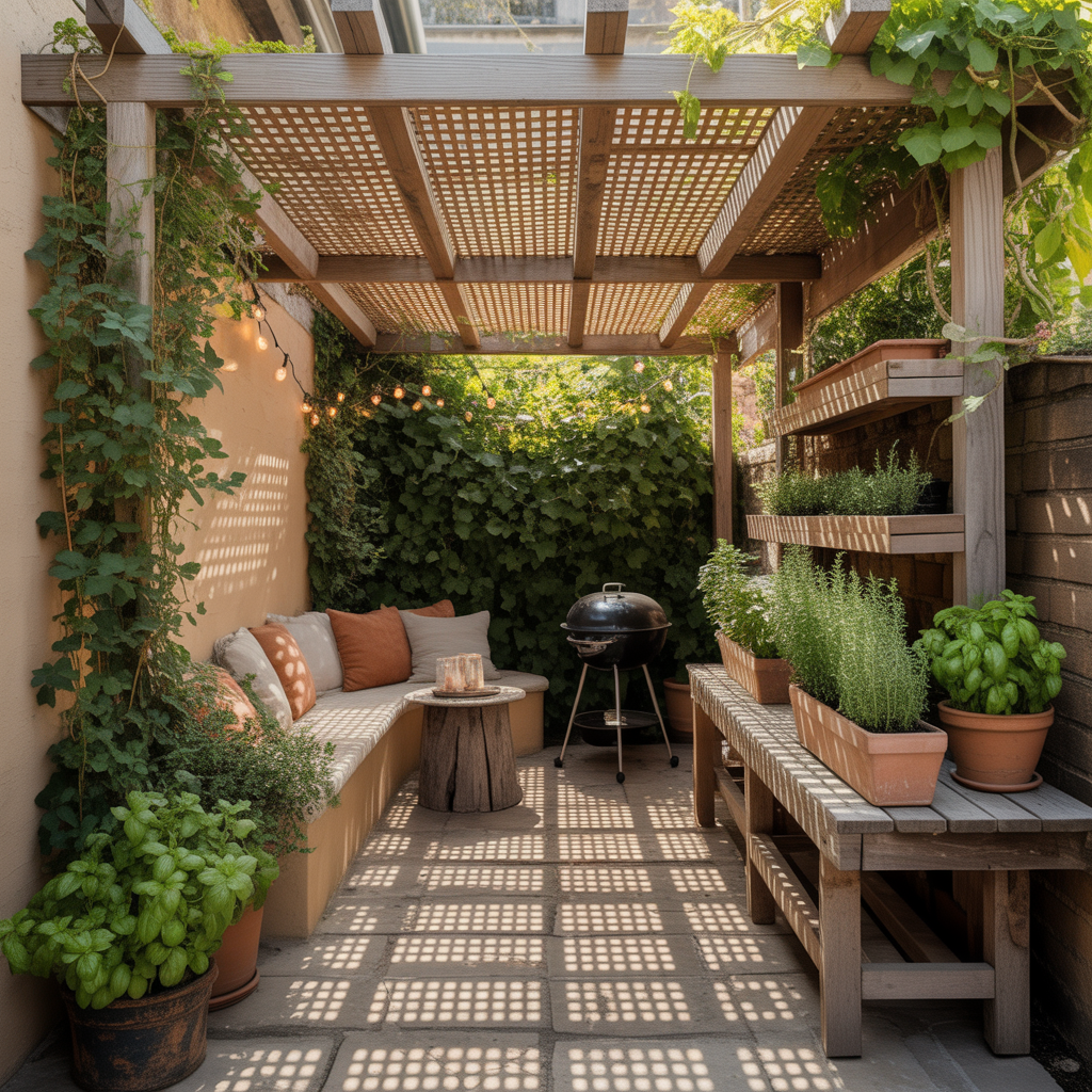 ideas for small patio pergola