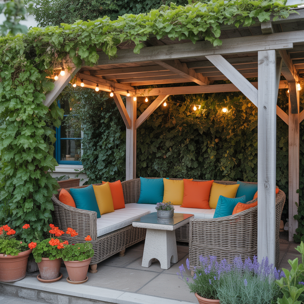 ideas for small patio pergola