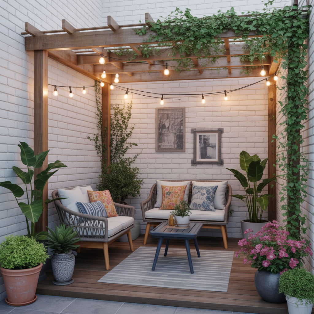 ideas for small patio pergola