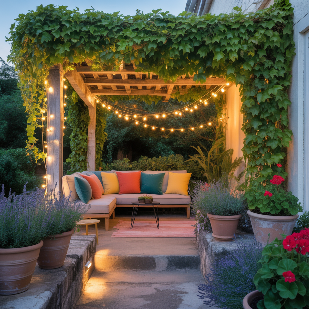 ideas for small patio pergola