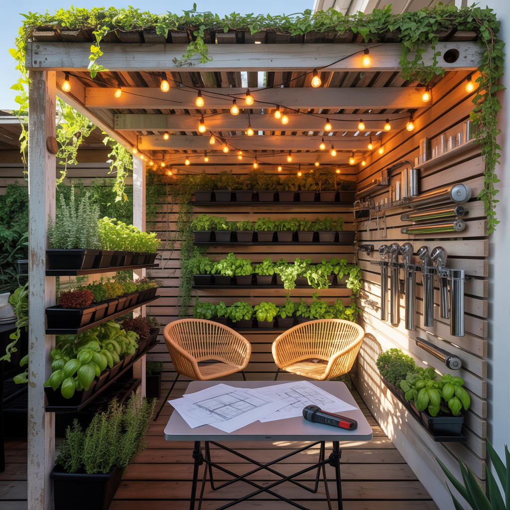 ideas for small patio pergola