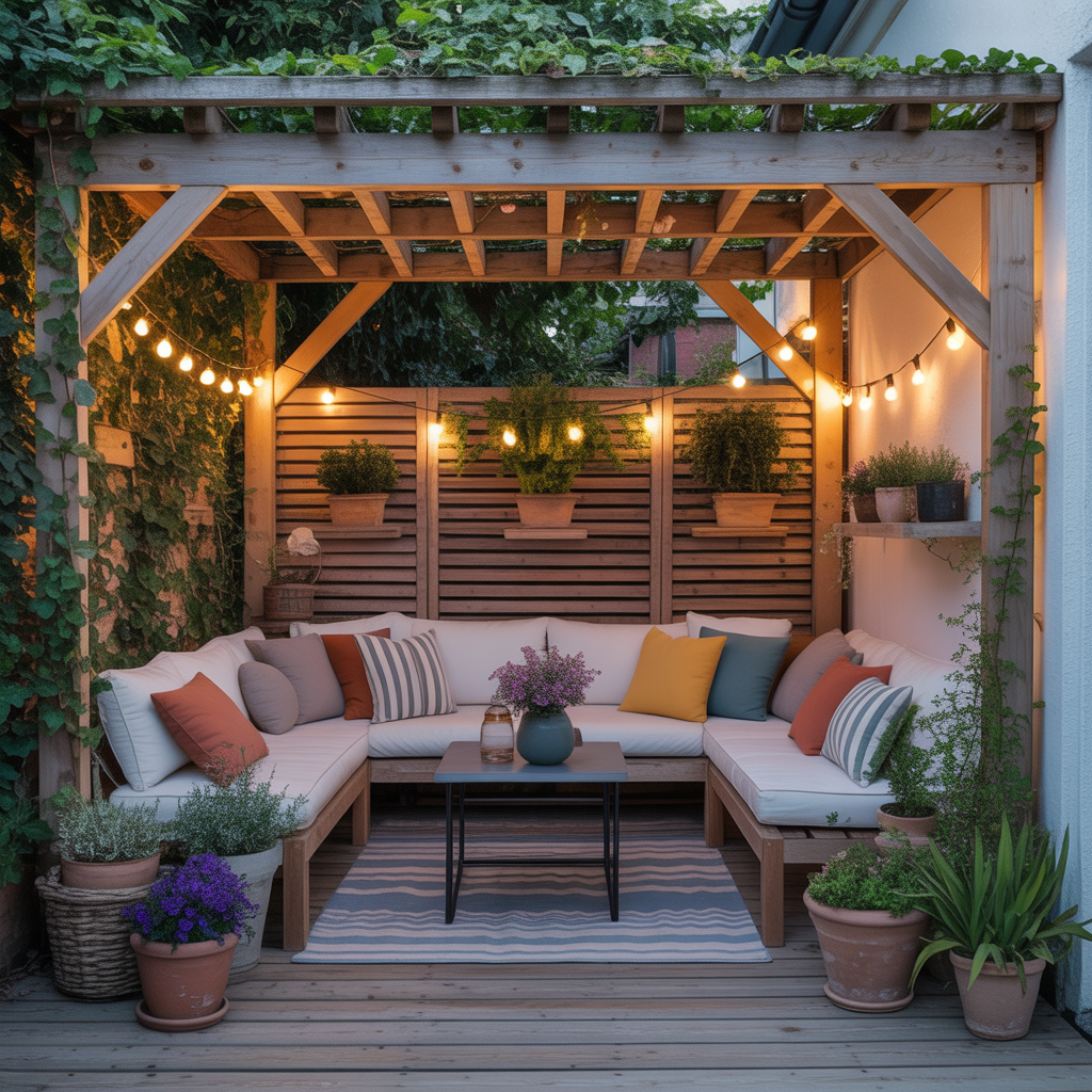 ideas for small patio pergola