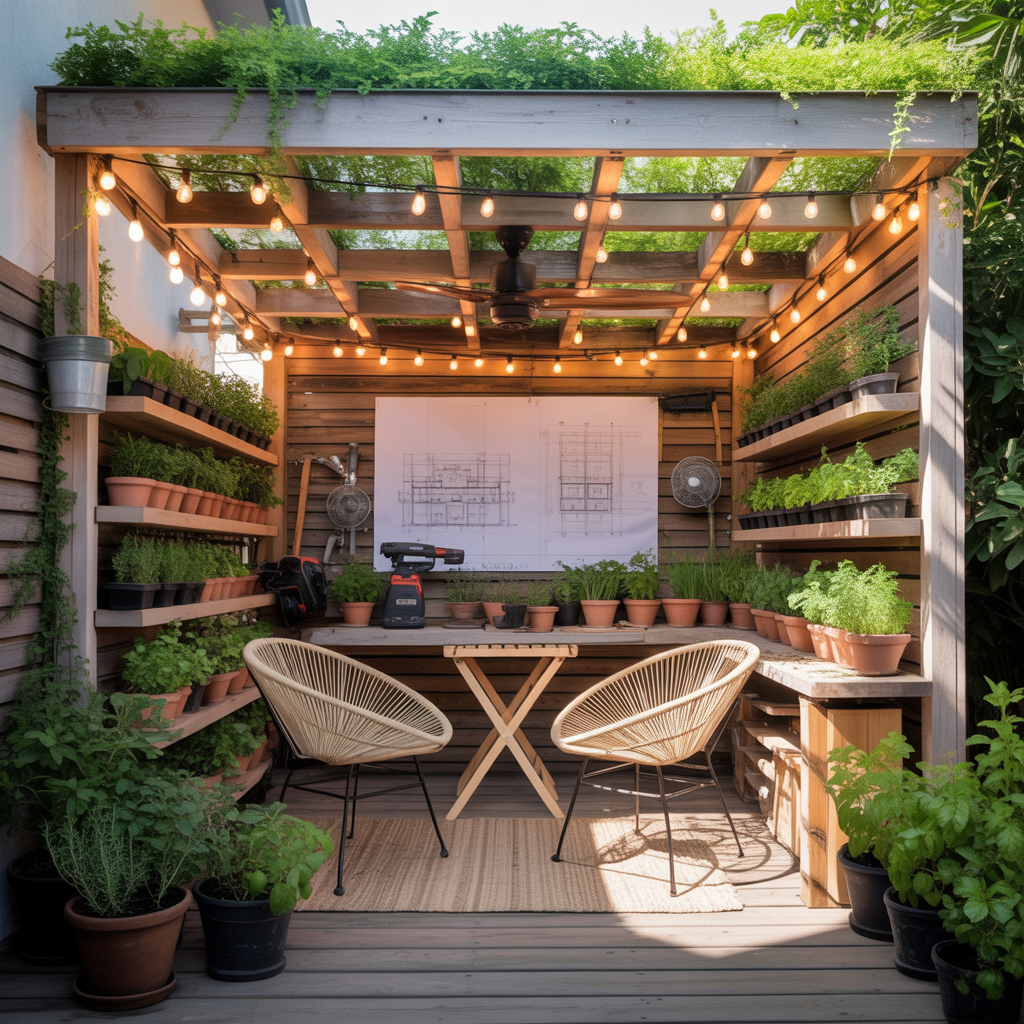 ideas for small patio pergola