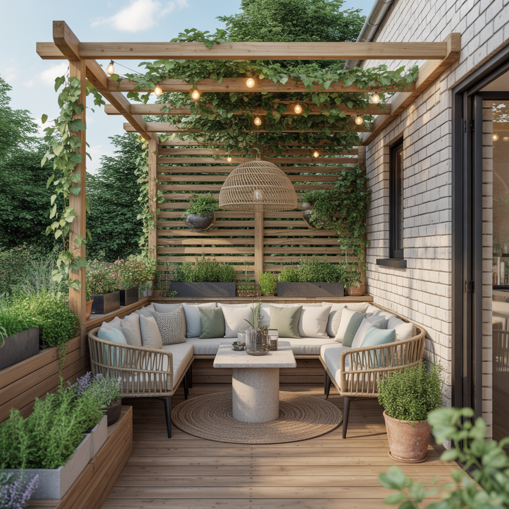 ideas for small patio pergola