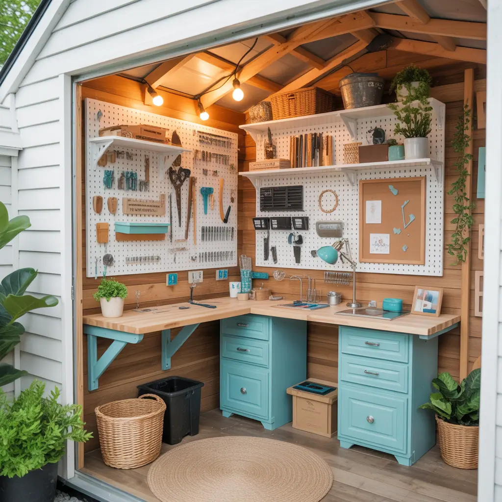 ideas for small shed interior