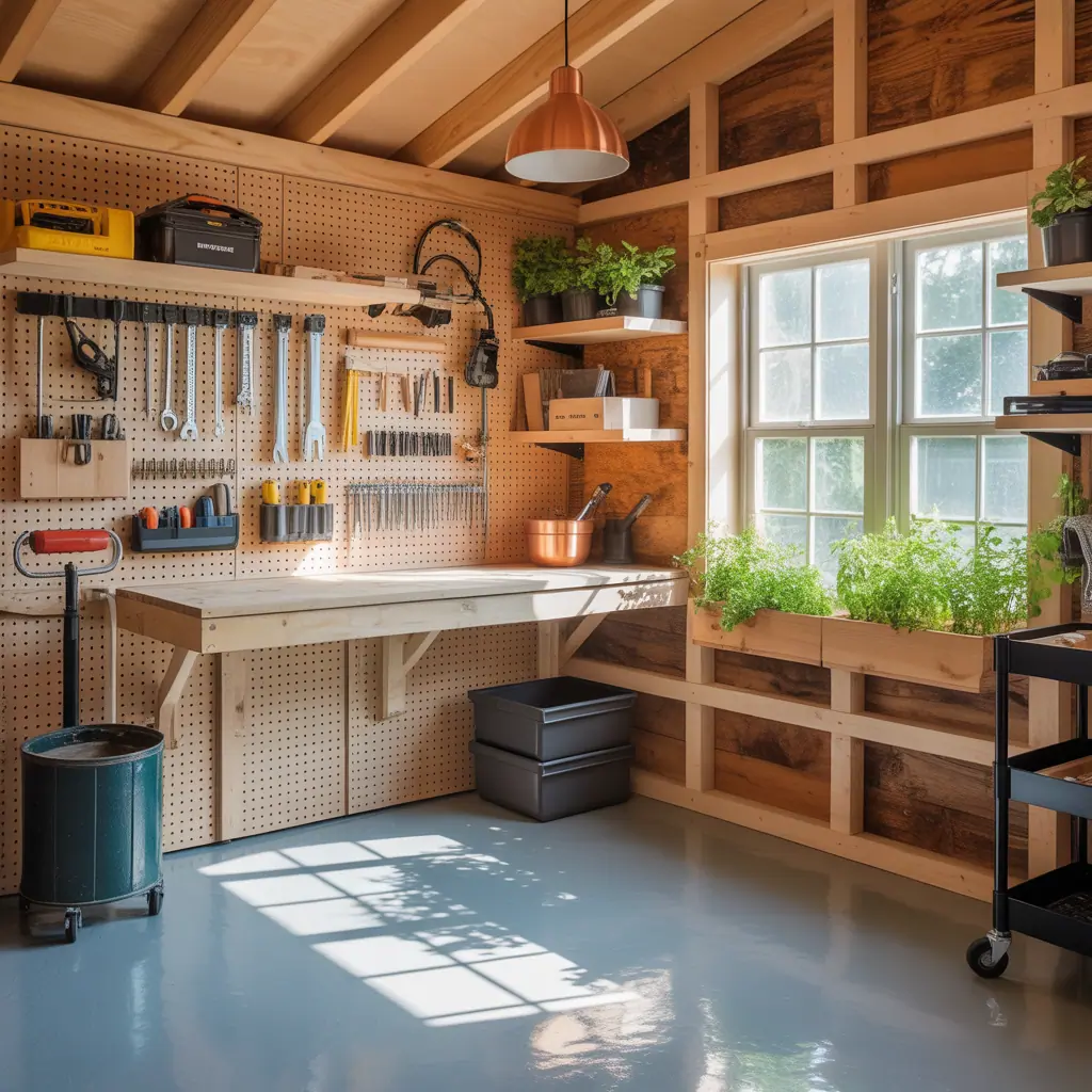 ideas for small shed interior
