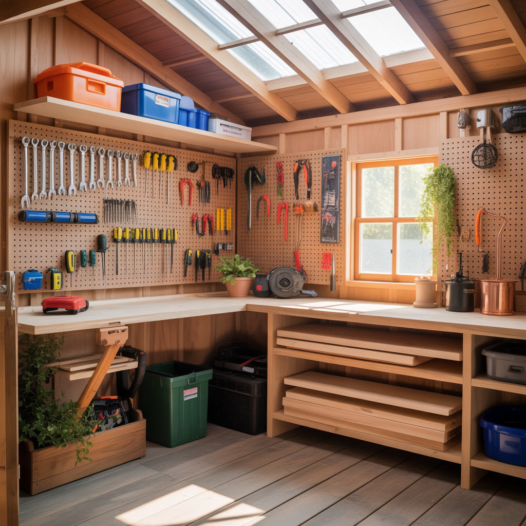 ideas for small shed interior