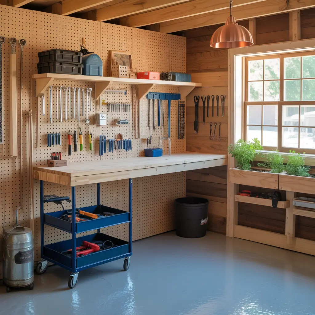 ideas for small shed interior