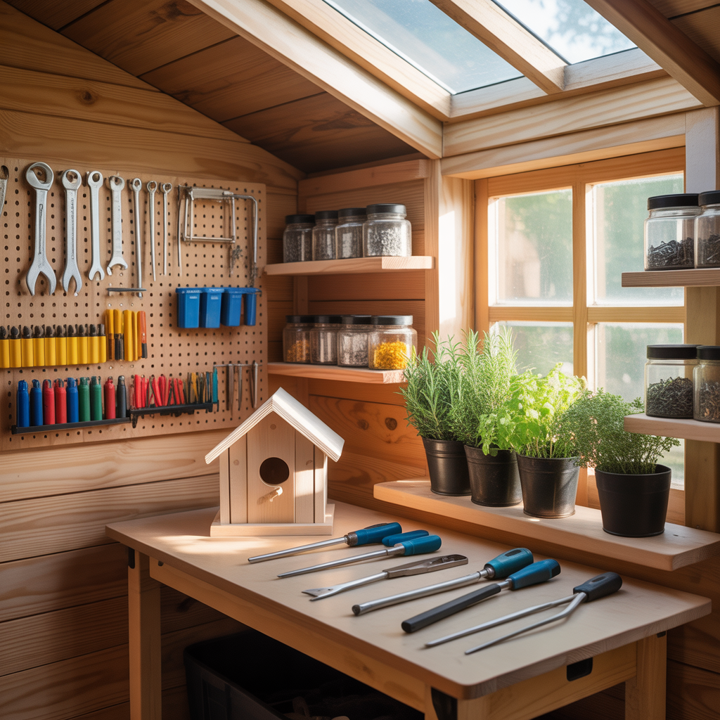 ideas for small shed interior