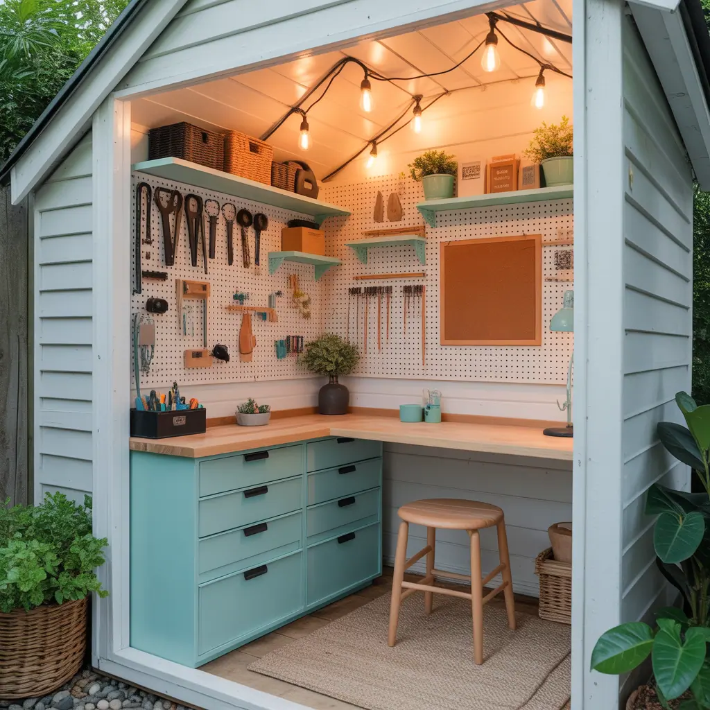 ideas for small shed interior