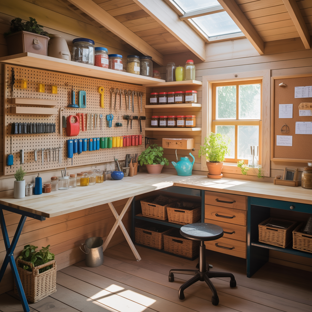 ideas for small shed interior