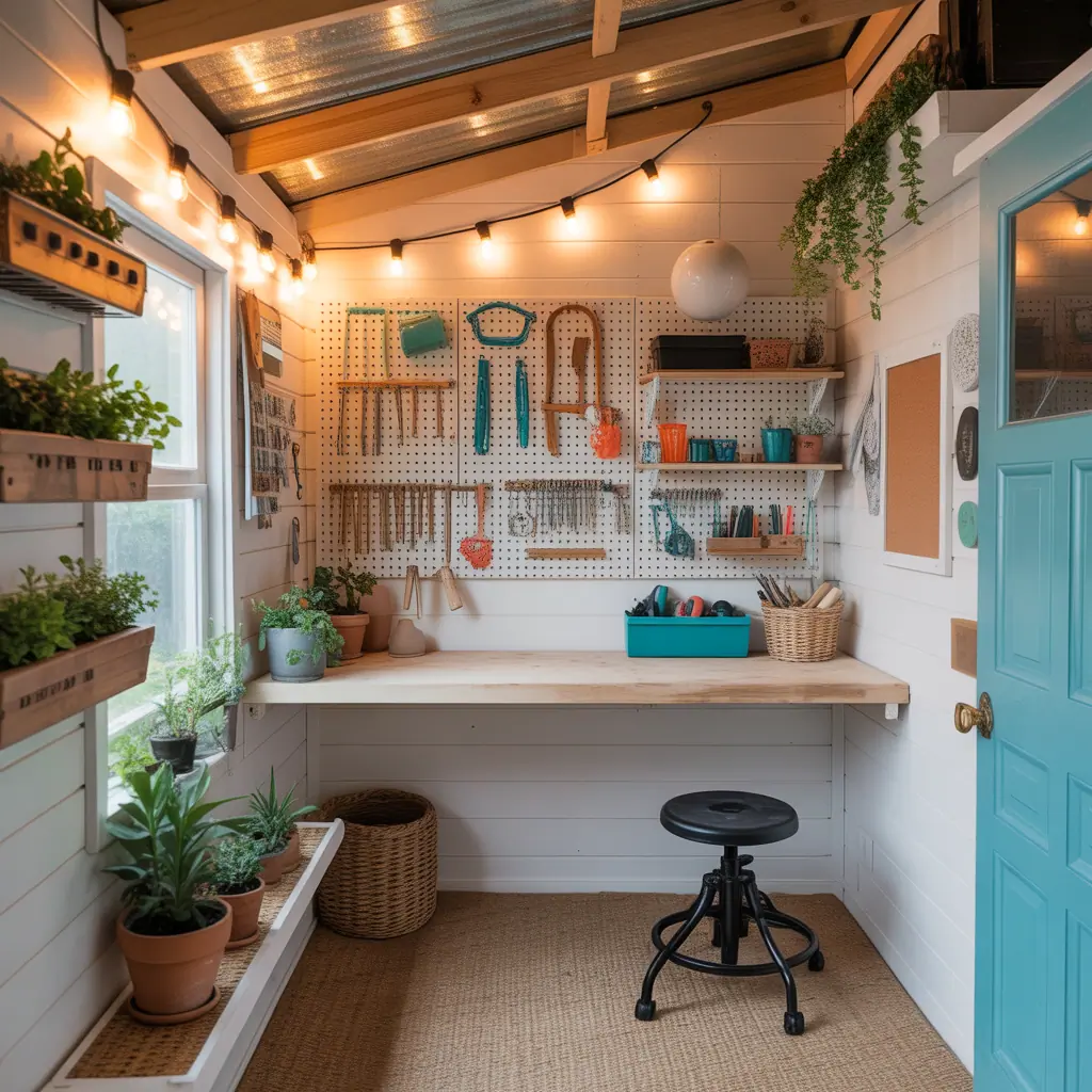ideas for small shed interior