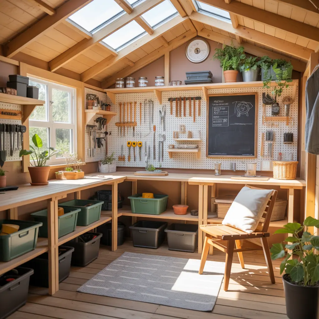 ideas for small shed interior