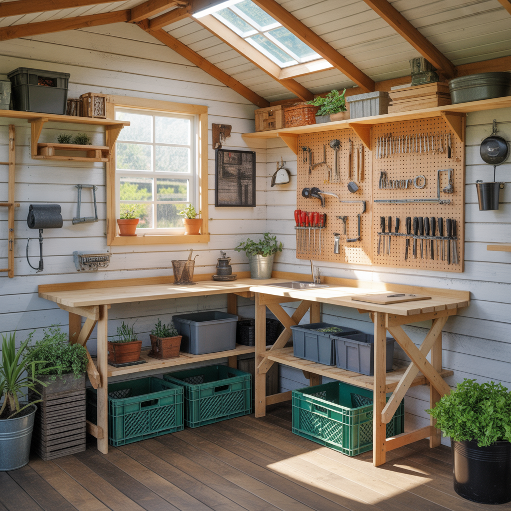 ideas for small shed interior