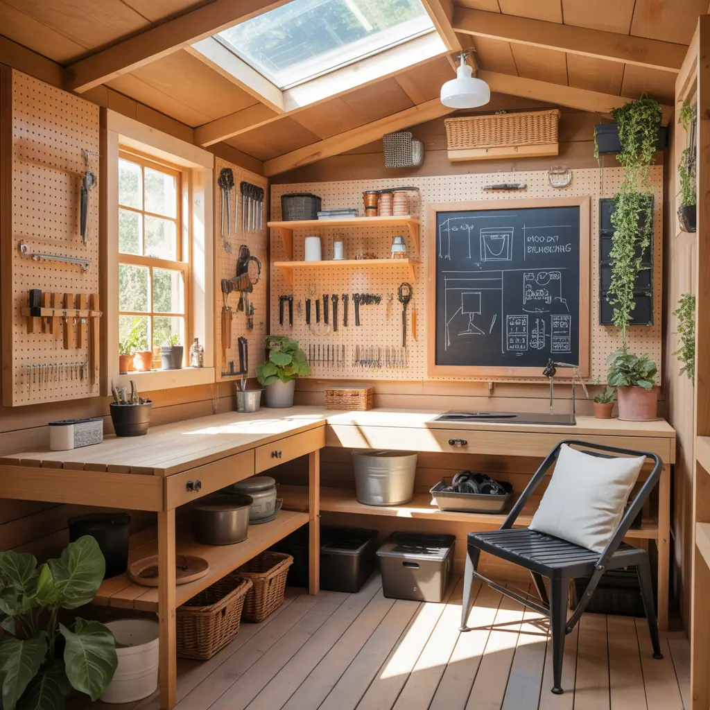 ideas for small shed interior