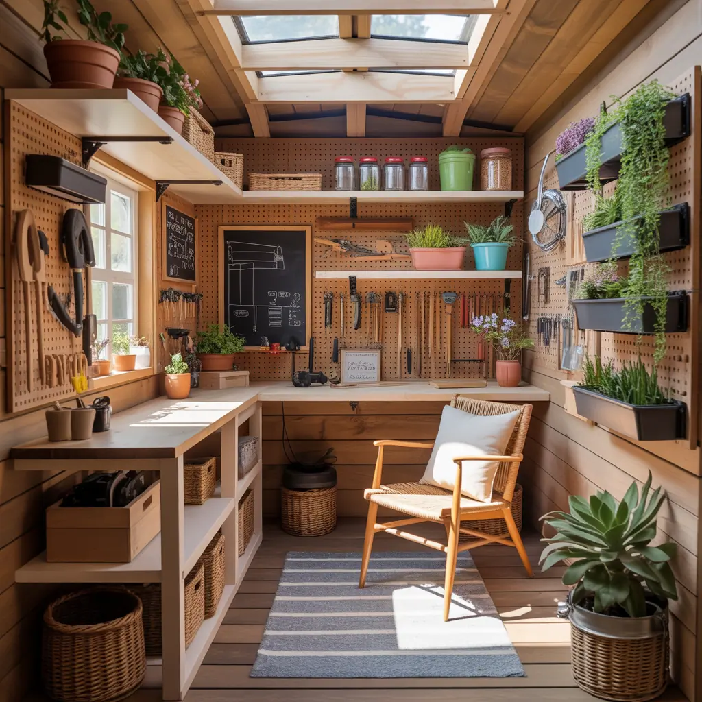 ideas for small shed interior