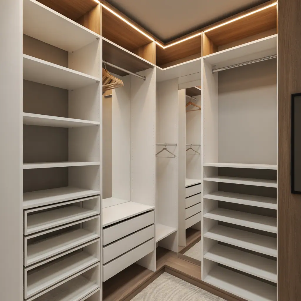 ideas for small walk in closet