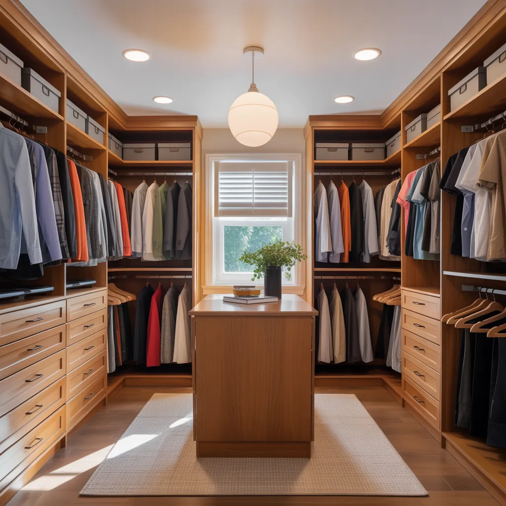 ideas for small walk in closet