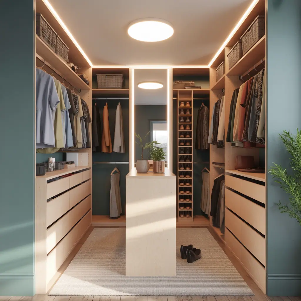 ideas for small walk in closet