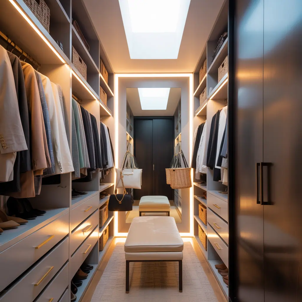 ideas for small walk in closet